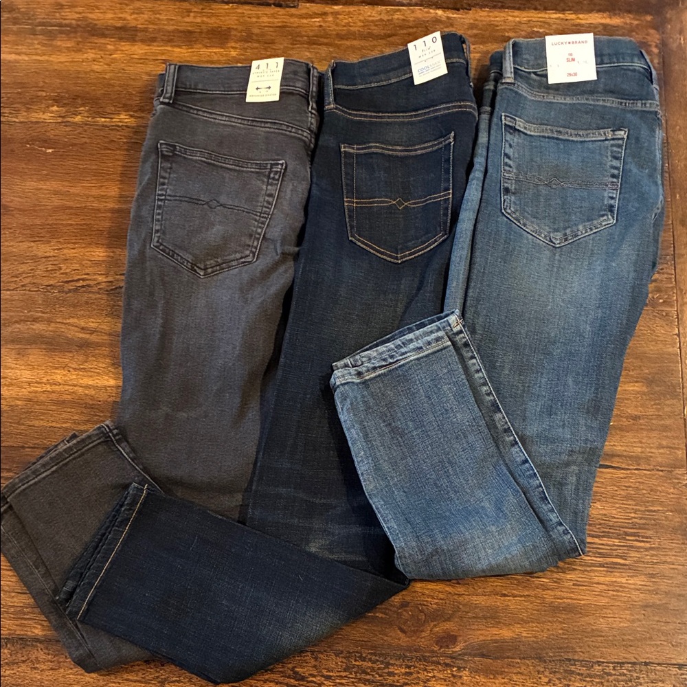 Lucky Brand NWT Slim Fit Blue Jeans Bundle - Picture 5 of 6